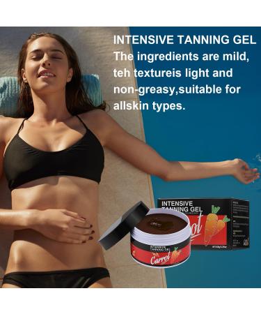 Intensive Carotene Tanning Gel - Accelerate Your Outdoor Tan & Achieve Radiant Glow | Haute Beauty Shine Brown Tanning Gel for Sun-Kissed Skin - Buy Online on GoSupps.com