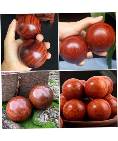 Solustre 4-Piece Solid Wood Massage Ball Set - Deep Tissue & Hand/Foot Massage Device for Relaxation & Fitness - Buy Online on GoSupps.com