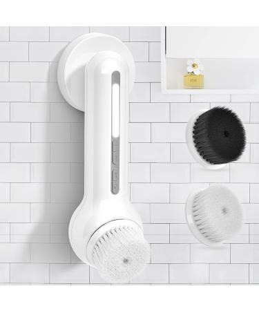 TOUCHBeauty Professional 3IN1 Facial Brush Set  Advanced  360  Spin Cleansing Brush & Bamboo Charcoal Brush  Dual-Charging System for Home use or Travel TB-1766 TB-1766 with 2 brush Heads