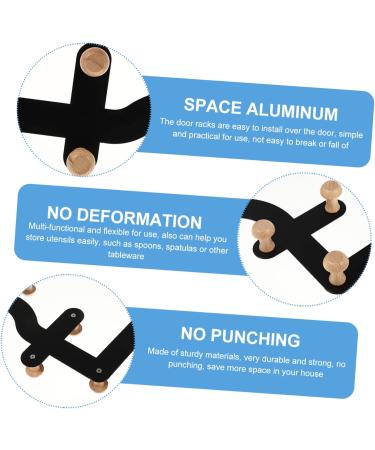 CHILDWEET Clothes Rack 6 Door Hook Wall Hangers for Clothes Cubicle Accessories Over The Door Clothes Hanger Wall Hanging 30X23CM Black - Buy Online on GoSupps.com