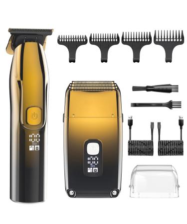 Professional Hair Clippers for Men 2 in 1 Shaver Bald Head Shaver Electric Shaver Razor for Men with Precision Trimmer Barber Shaver Trimmer Triple Blades