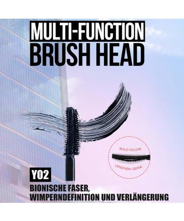 EONFAVE Mascara waterresistant black longlasting mascara for definition and volume smudgeproof and sweatresistant for extremely long eyelashes artificial eyelash effect - Buy Online on GoSupps.com