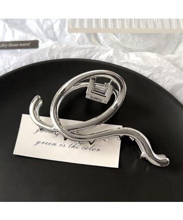 Punk Style Metal Silver Hair Claw Barrette - Irregular Hair Clip for Women, Hair Accessory 1Pcs - Buy Online on GoSupps.com