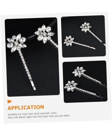 Angoily 6 Pairs Bridal Rhinestone Barrette Highlights Hair Dye Kit Bridal Hair Clip Rhinestones Bobby Pin Hair Accessories for Bride Flower Headpiece Miss The Flowers Zinc Alloy Hair up - Buy Online on GoSupps.com