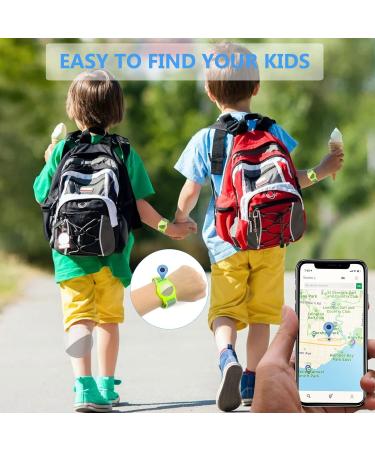 Dingfeiyu Airtag Waterproof Wristband for Kids & Adults - Adjustable Anti Lost Bracelet in Chartreuse Nylon - Buy Online on GoSupps.com