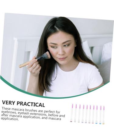 Didiseaon 10pcs Eyelash Brush Eyebrow Brush Makeup Stuff Makeup Plastic Brush Wands Woman With Diamond - Buy Online on GoSupps.com