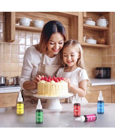 Buy Wwtop 5 Gel Food Color Set - 25g x5 | Sugar-Free Cake & Fondant Coloring | Ideal for Macarons Drinks & Easter Eggs - Buy Online on GoSupps.com