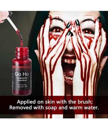 Go Ho Liquid Latex Bruise Colour Wheel & Fake Blood Kit for Halloween SFX Makeup - Includes Stage Blood, Gel & Sponges - Buy Online on GoSupps.com