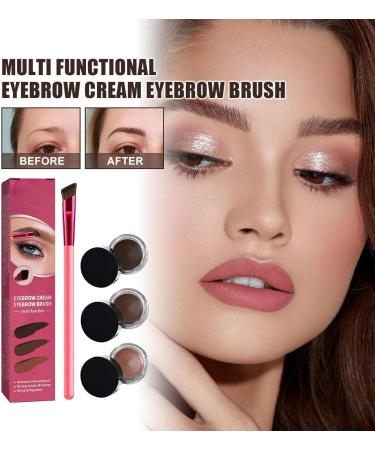 Nimecal Eyebrow Nimecal Eyebrow Gel Nimecal Home Eyebrow Care Kit 4D Laminated Anjoize 4D Laminated Brow Grooming Kit Multifunction Eyebrow Brush With Waterproof Eyebrow Gel (Taupe*2) - Buy Online on GoSupps.com