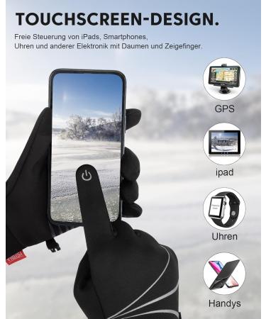 Buy Tanstc Touchscreen Warm Gloves for Men - Winter Ski Bike & Running - Lightweight Breathable XL Black - Buy Online on GoSupps.com
