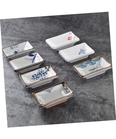 Zerodeko Flavor Seasoning Plate Sushi Japanese Dish 3 Pcs Oil Dish Ceramics Clip Bowl Soy Sauce Soy Sauce Bowl Dipping Sauce Dishes - Buy Online on GoSupps.com