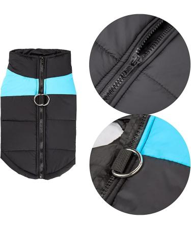 Shinmax Waterproof Dog Coat - Warm Winter Jacket for Small Medium & Large Dogs | Padded Vest with Chest Protection in 3XL Blue - Buy Online on GoSupps.com