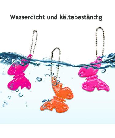 Shop Aghoer Reflector Pendant - 32-Piece Butterfly Safety Reflectors for Clothing School Bags & Pets | International Shipping Available - Buy Online on GoSupps.com