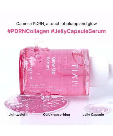 TIAM PDRN Collagen Glow Up Serum Pink Capsule Serum Camelia PDRN Peptide Plumping & Firming Korean Skincare | 1.01 fl.oz. - Buy Online on GoSupps.com