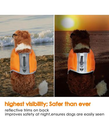 Ownpets Inflatable Dog Vest - High Buoyancy Swimming & Boating Safety Vest for Large Dogs | Adjustable Pet Rescue with Reflective Strips & Handle - Buy Online on GoSupps.com