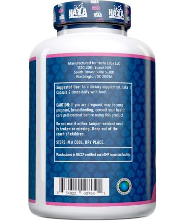 Haya Labs Ginkgo Biloba 60mg 120 Capsules - Buy Online on GoSupps.com