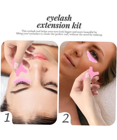 Buy 1 Set Eyelash Silicone Gasket - Triple Plastic Pink Fake Eyelashes for International Shipping - Buy Online on GoSupps.com