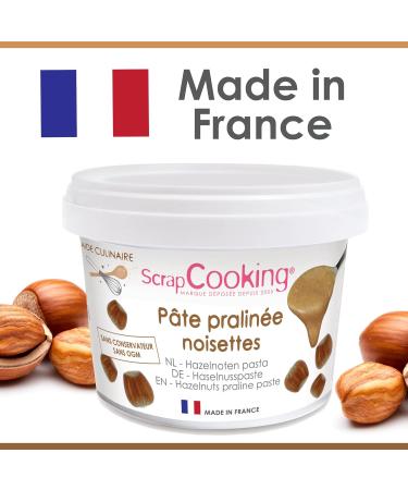 ScrapCooking - P te de Pralin Noisettes 200g - Ingr dient pour P tisseries G teaux Desserts Macarons Entremets Cakes Glaces Paris Brest - Pot de Pralin Pr t l emploi - 4510 - Buy Online on GoSupps.com