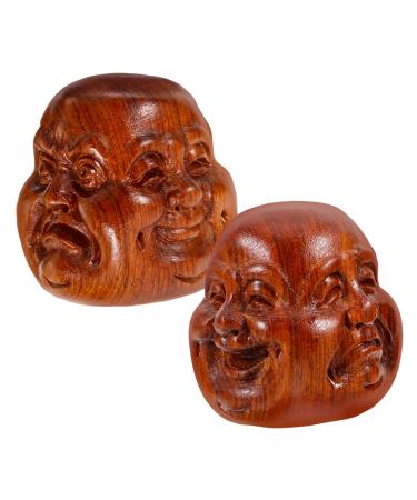 Gatuida 2st handball made of solid wood handleball hand exercise balls spiky massage ball Chinese massage balls Chinese handballs ball to the outside little ball