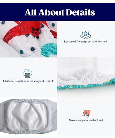 Buy Micoooyo Washable Abdominal Bandage for Males | Reusable Dog Diapers | Medium Suctionable Dog Wraps (3-Pack) - Animals Fruits & Cars | Adjustable Closure 33-40.6cm Waist - Buy Online on GoSupps.com