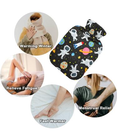 Buy Naanle Galaxy Astronaut Heat Bottle 1L - Space Travel Design Transparent Cover Perfect for Pain Relief & Cold Therapy - Ideal for Bed & Hand Warmth - Buy Online on GoSupps.com