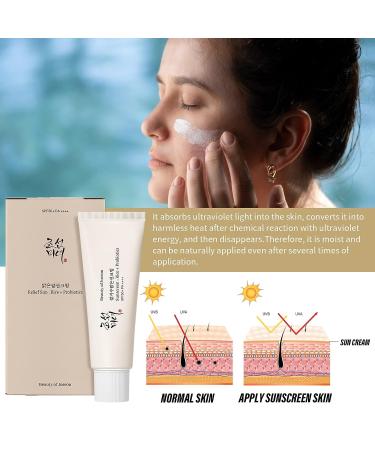 Joseon Relief Sun Cream - Korean SPF50 Sunscreen with Rice Probiotics | UV Defense for All Skin Types - Buy Online on GoSupps.com