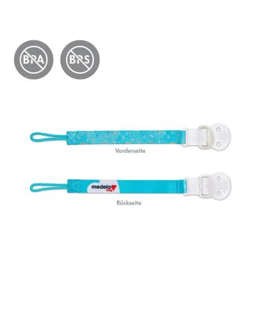 Medela Baby Pacifier Chain with Clip - Fits Most Pacifiers - Turquoise - 1 Piece for Secure & Stylish Baby Soothing - Buy Online on GoSupps.com