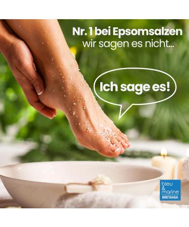 Bleu & Marine Bretania Epsom Salt 500g - Natural Magnesium-Rich Bath Soak for Health & Relaxation | Perfect for Foot & Full Baths - Multi-Colored - Buy Online on GoSupps.com