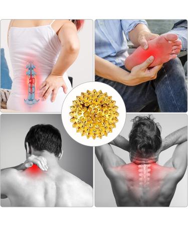 Acupressure Ball Set - 32mm Magnetic Hedgehog Massage Balls for Stress Relief & Foot Massage (Gold) - Buy Online on GoSupps.com