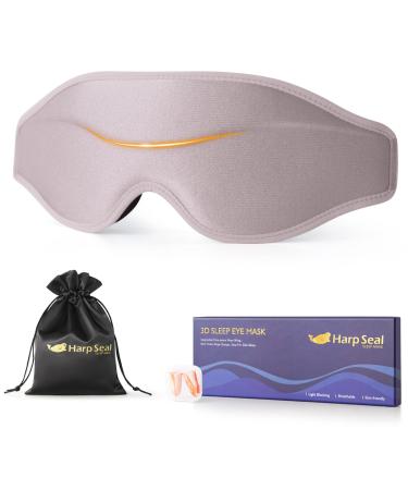 HARPSEAL Sleep Eye Mask Soft Travel Eye Covers for Sleeping Men Comfortable Sleeping Mask for Women (Pink)