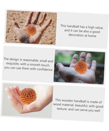 Lurrose 4-Piece Massage Globe Set | Baoding Sphere Hand Exercise & Meditation Balls | Natural Wooden Yoga Fitness Collection - Buy Online on GoSupps.com