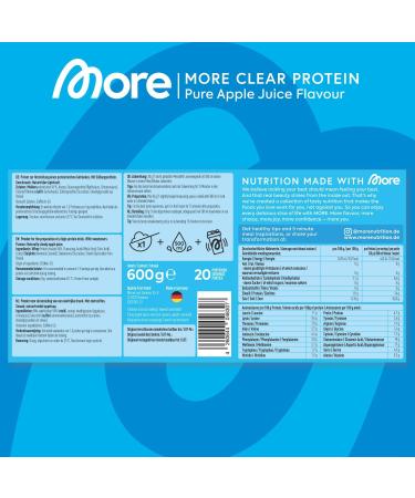 Buy MORE NUTRITION Pure Apple Juice - Clear Whey 2 x 600g | International Shipping Available - Buy Online on GoSupps.com