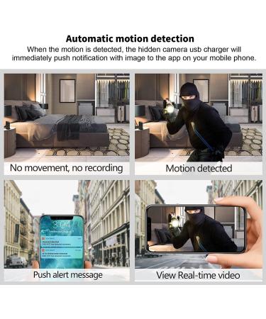 Hd Hidden Camera USB Charger WiFi USB Hub Spy Nanny Cam - Motion Detection, Wireless Security Camera for Home/Office Surveillance - Buy Online on GoSupps.com