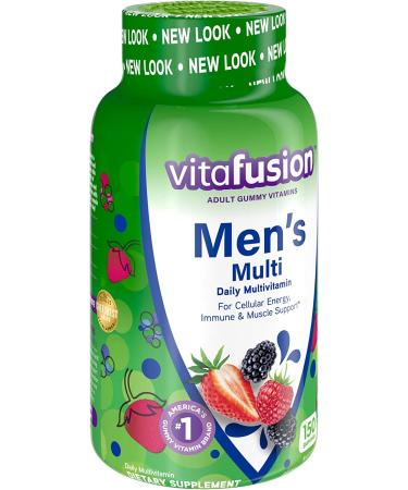 Vitafusion Men's Berry Flavored Gummy Multivitamins 150ct - Daily Men's Multivitamin - Buy Online on GoSupps.com