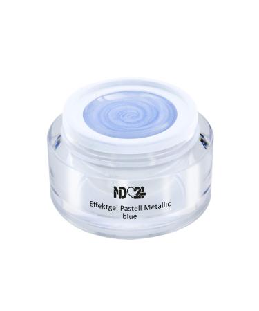Uv Led Effect Gel Pastel Metallic Blue - Blue - Studio Quality - Made In Germany - 5ml
