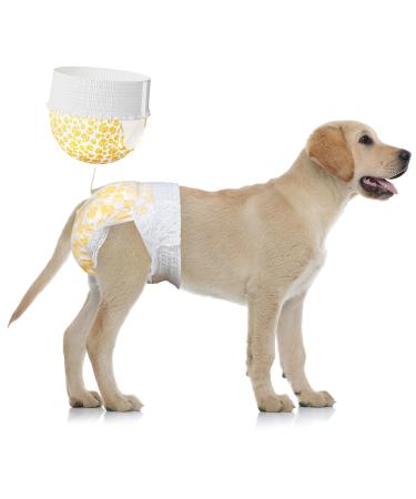 Pack of 15 L disposable dog diapers for female dogs - diapers for male dogs with stretchy waistband Suitable for waist size 34-54 cm Large - Buy Online on GoSupps.com