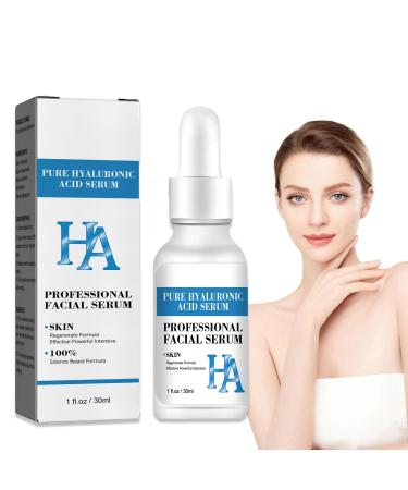 Hyaluronic Acid Serum For Face 100% Pure Anti Aging Serum Hydrating Hyaluronic Acid Serum With Nicotinamide For Facial Moisturizing Firming Skin And Even Skin Tone 30ml