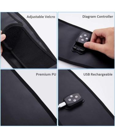 Buy Ems Muscle Stimulator Abdominal Trainer - Gel Pads-Free Device for Men & Women | 6 Training Programs | Fits 71-110 cm - Buy Online on GoSupps.com