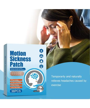 Motion Sickness Patch Behind Ear Motion Sickness Patch Long Lasting Headache Tinnitus Relief Easy to Paste 36pcs for Cars - Buy Online on GoSupps.com