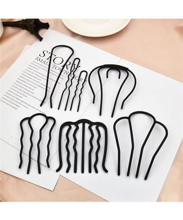 Paotxpum 11 Pieces Hair Side Combs Vintage Hair Fork U-Shape Alloy Hair Sticks Vintage Teeth Hair Side Combs For Women Hair Styling Tool Accessories - Buy Online on GoSupps.com