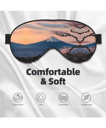 Japan Mount Fuji Landscape Soft Sleep Eye Mask - Breathable Female Eye Patch for Travel & Relaxation - Buy Online on GoSupps.com