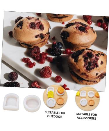Milisten 4 Pcs Cake Mold Ice Cream Biscuit Silicone Soap Making Molds Molde De para Resina Chocolate Molds Cookie Cake Creative Baking Molds Aroma Silica Gel Cake Pie Muffin White Whitex2pcs 9X8X2.6CMx2pcs - Buy Online on GoSupps.com