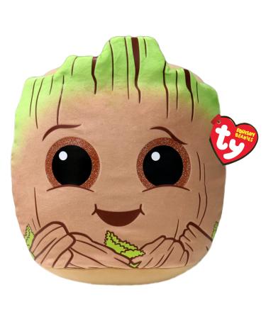 TY Marvel Avengers Groot Squish-A-Boo 10 Inches | Licensed Squishy Beanie Baby Soft Plush Marvel Toys | Collectible Cuddly Stuffed Teddy Groot 10 Inches - Buy Online on GoSupps.com