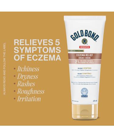 Gold Bond Medicated Eczema Relief Cream 225ml Tube Steroid and Fragrance Free Eczema Cream With 2% Colloidal Oatmeal to Relieve Rashes Itching and Irritation Associated With Eczema - Buy Online on GoSupps.com