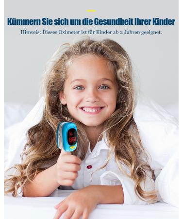 Hofenry Pulse Oximeter for Children - Accurate SpO2 Heart Rate Monitoring | Child-Friendly Design Includes 2 AAA Batteries - Buy Online on GoSupps.com