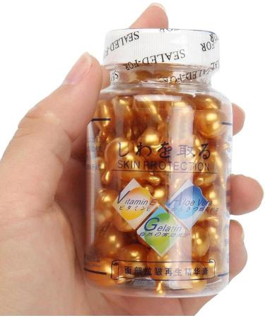 Hyaluronic Acid Face Serum Capsules with Vitamin E and Vitamin C 90 Softgels Anti-Wrinkle and Anti-Aging Anti-Spot Lightening - Buy Online on GoSupps.com