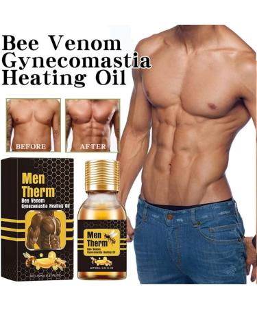 Mentherm Bee Venom Oil for Gynecomastia - 15ml | Strengthen Chest Muscles (3 Pieces) - International Shipping Available - Buy Online on GoSupps.com