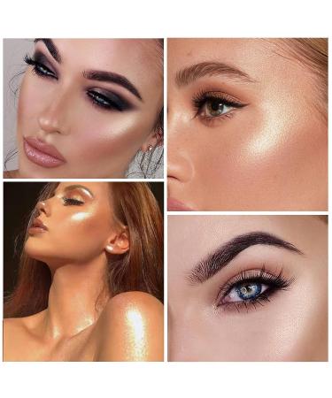 Shimmer Glitter Highlighter Contour Palette - Long Lasting Face & Body Makeup - Buy Online on GoSupps.com