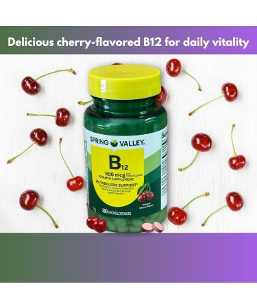 FUSION SHOP STORE Smart choices meaningful life! B12 500 mcg- Sublingual Cherry Flavor 200 Microlozenges (Pack of 3) - Buy Online on GoSupps.com