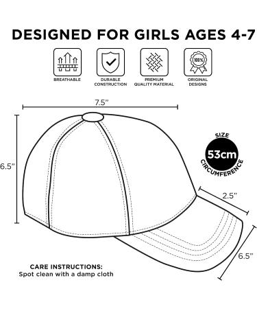 Disney Girls Baseball Cap | Princess & Little Mermaid Ariel Kids Hat (Ages 4-7) - Green - Buy Online on GoSupps.com